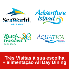 SeaWorld Orlando Three Park Ticket +  FREE All Day Dining